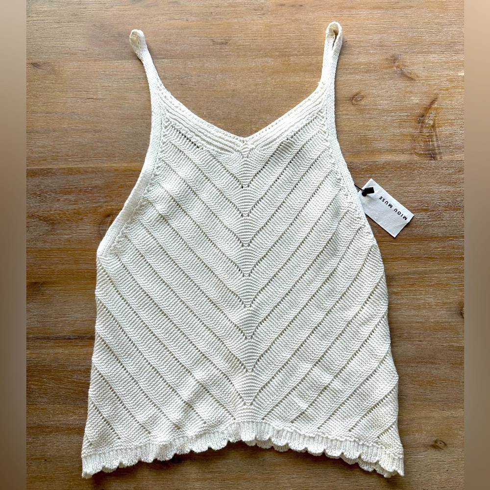 * NWT * Miou Muse Knit Tank Top - Small